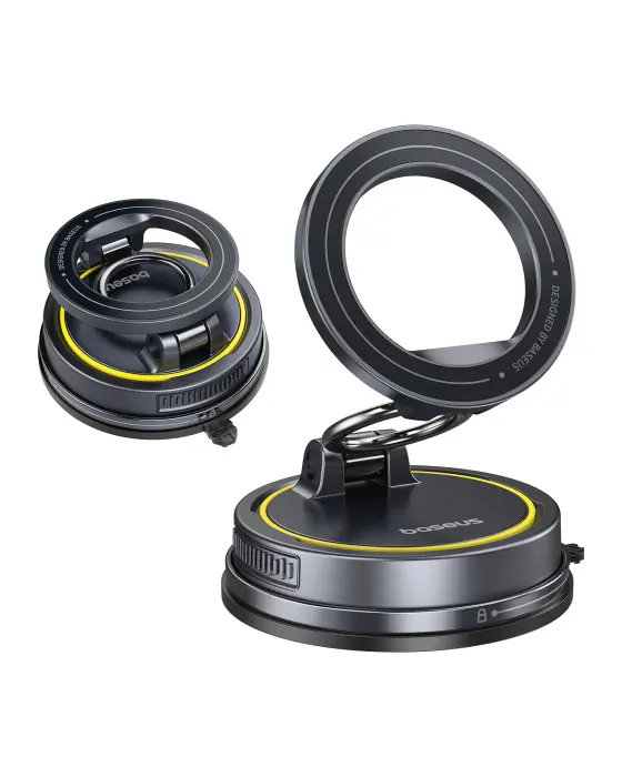 Baseus VC2 Flex Magnetic Car Mount Suction Cup Veersion NEW Cosmic Black image 0