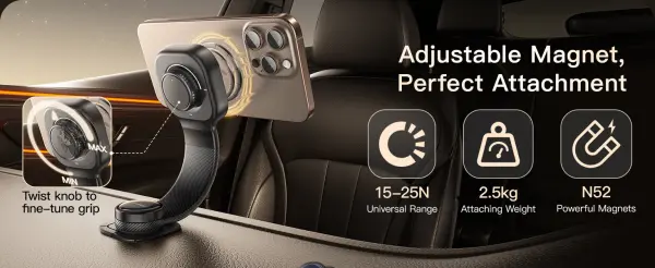 Baseus PrimeTrip C03 Magnetic Car Mount (adjustable Magnetic Suction 15-25N) image 5