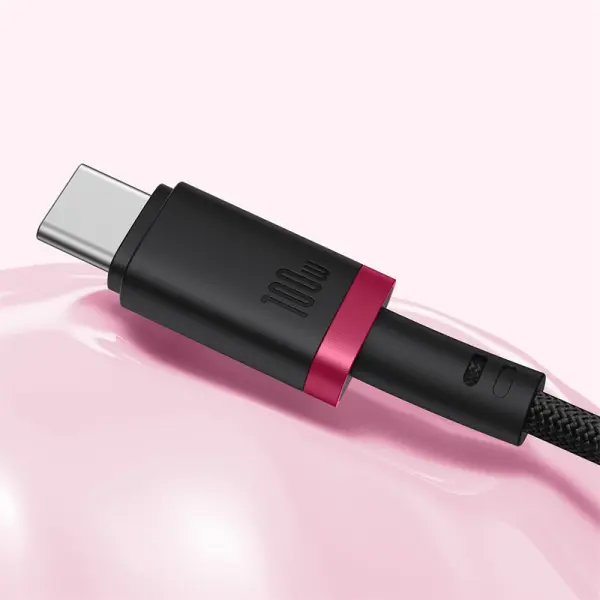 Baseus Dura Series Fast Charging Cable Type-C to Type-C 100W 2m Red+Black image 1
