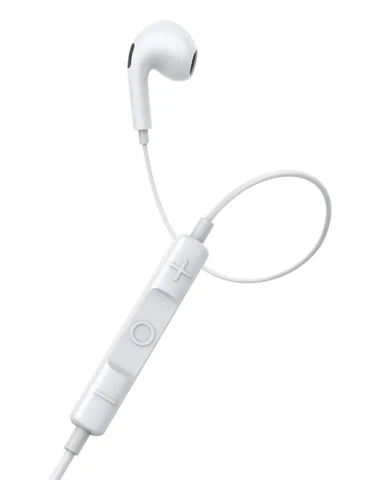 Baseus Encok CZ17 Semi-In-Ear Wired Earphones Moon White image 2