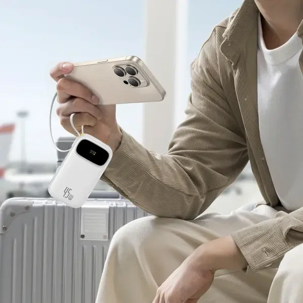 Baseus EnerFill FC31 Power Bank 20000mAh 45W Moon White image 2
