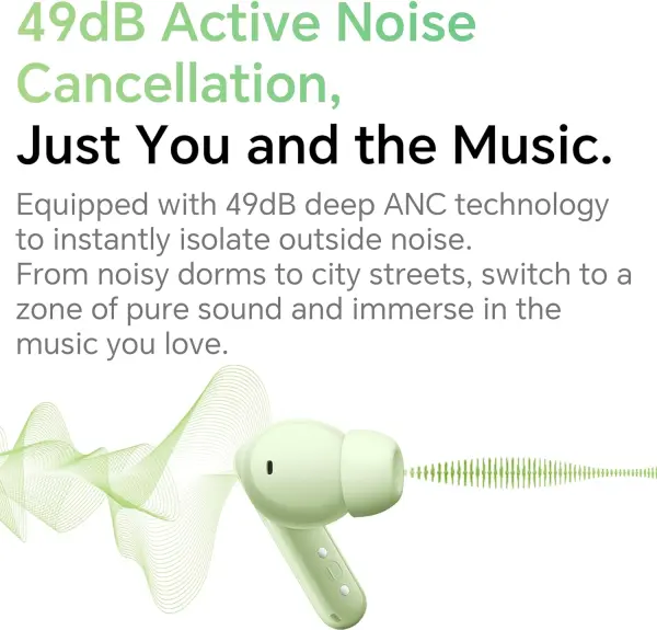 هونور سماعة أذن لاسلكية Earbuds A Pro مع ميزة إلغاء الضوضاء النشط 49dB - لون أبيض image 7