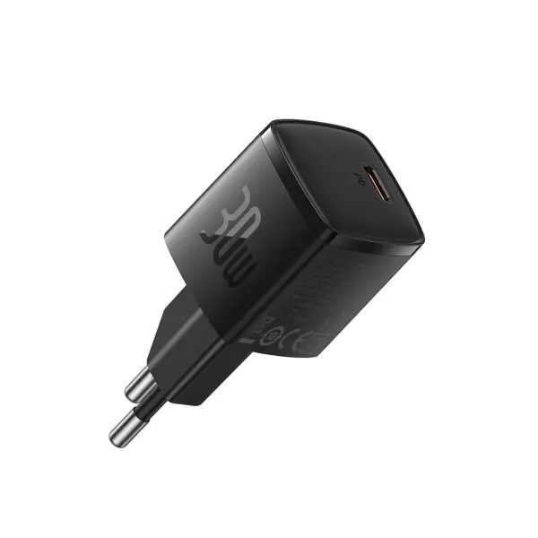 شاحن سريع بيسوس Baseus CUB Pro بقوة 30 واط منفذ Type-C - لون أسود image 0