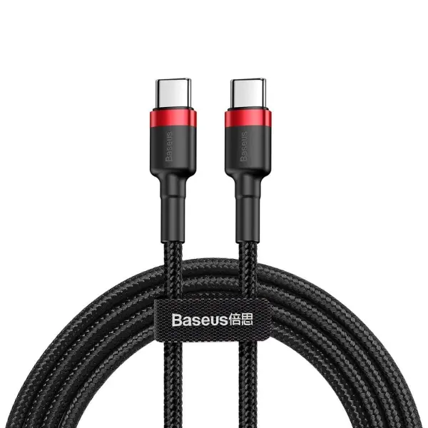 كابل بايسوس Cafule USB لتايب-سي 3 أمبير 2 متر أحمر image 0