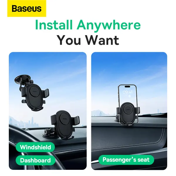 Baseus UltraControl Lite Series Car Holder Cluster Black image 6