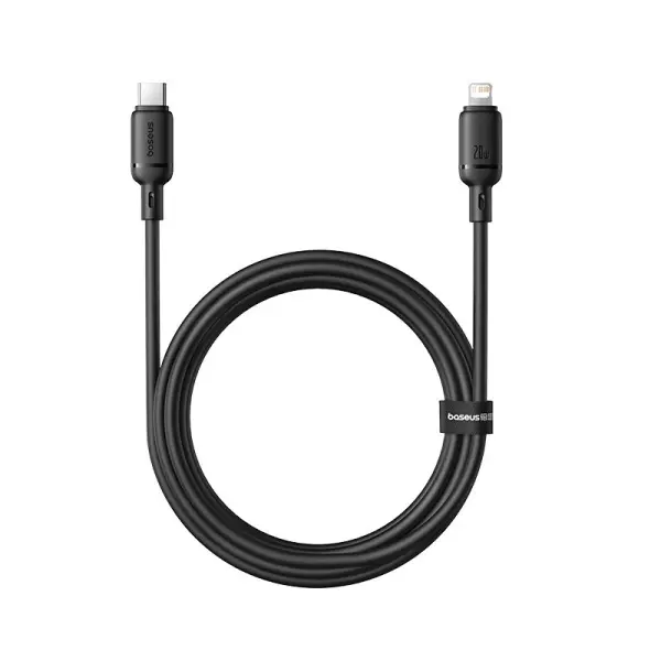 Baseus Silky Series Fast Charging Cable Type-C to iP 20W 1m Cluster Black image 2