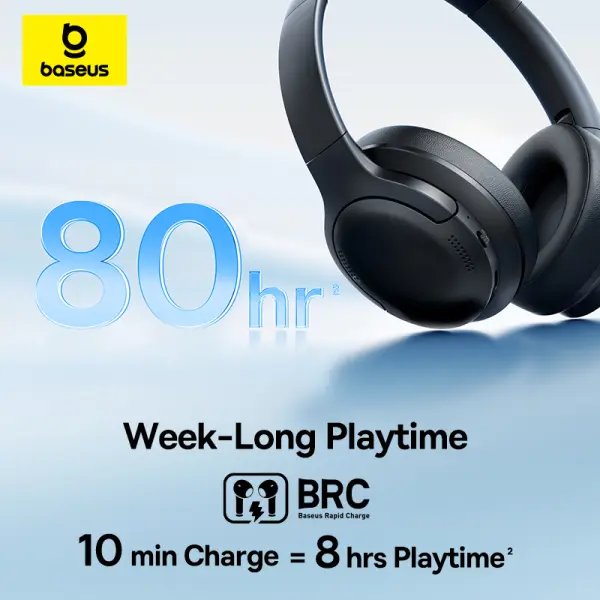 OS-Baseus Bass BH1 Lite Wireless Headphones Cosmic Black image 9