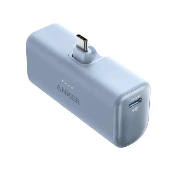 باور بنك أنكر نانو 5000mAh بقدرة 22.5W مع منفذ Type-C مدمج - أزرق image 1