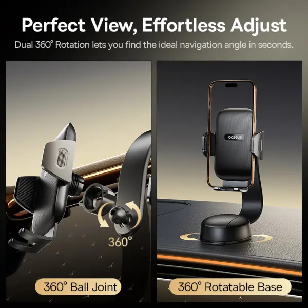 Baseus PrimeTrip C03 Air Clamping Car Mount Suction Cup Version image 2