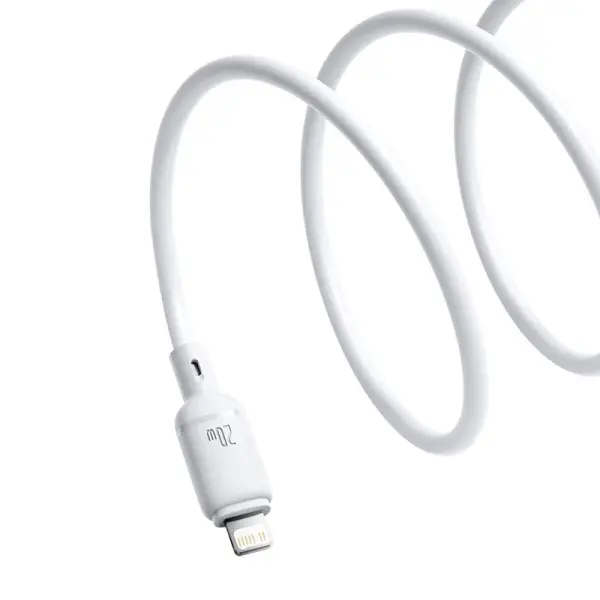 Baseus Silky Series Fast Charging Cable Type-C to iP 20W 1m Moon White image 4