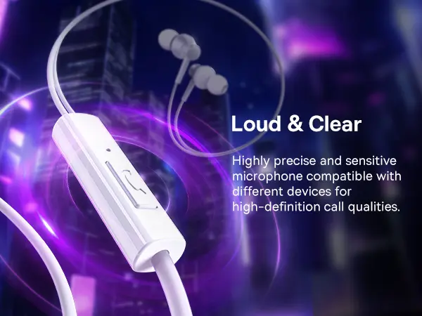 Baseus Encok CZ11 Wired Earphones Moon White image 7