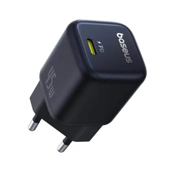 OS-Baseus PicoGo GaN Fast Charger 1C 45W EU Cosmic Black image 1