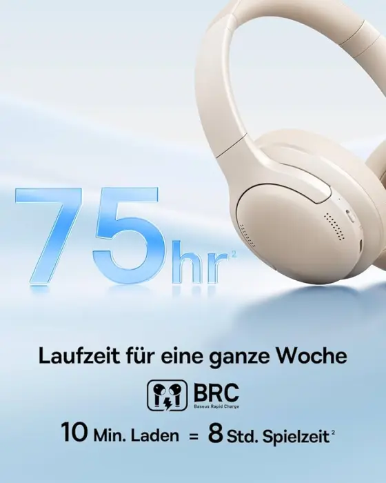 سماعة بيسوس Bass BH1 لايت أبيض image 2