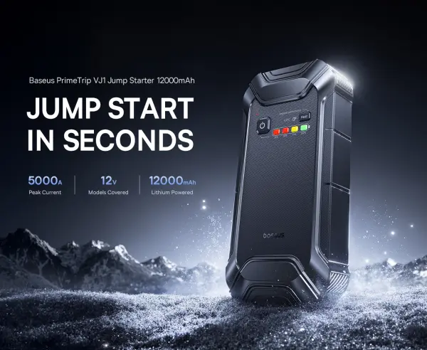 PrimeTrip VJ1 Jump Starter 12000mAh image 2