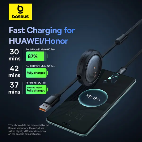 Baseus Free2Draw Retractable Crystal Fast Charging Data Cable USB to M+L+C 100W 1.1m Cluster Black image 10