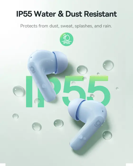 سماعة بلوتوث لاسلكية بيسوس Baseus Bass BP1 NC عازل ضوضاء وبلوتوث 6.0 - لون أزرق  (ضمان سنتين) image 4