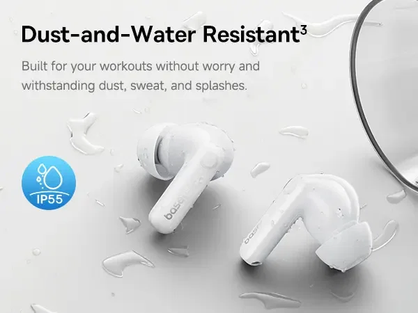 Baseus Bass BP1 Pro In-Ear True Wireless Earbuds Moon White image 4