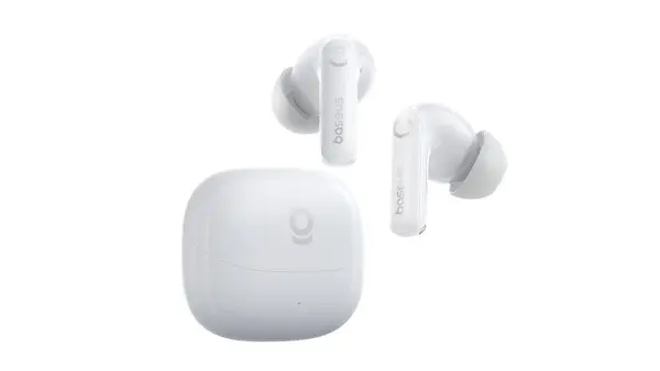 Baseus Bass BP1 Pro In-Ear True Wireless Earbuds Moon White image 1