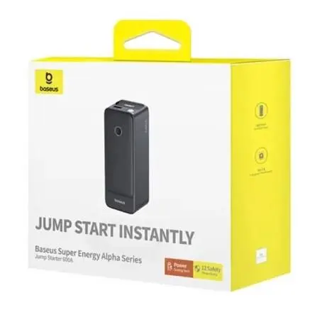 بادئ تشغيل سيارة بايسوس Super Energy Alpha 600 أمبير أسود كوني image 2