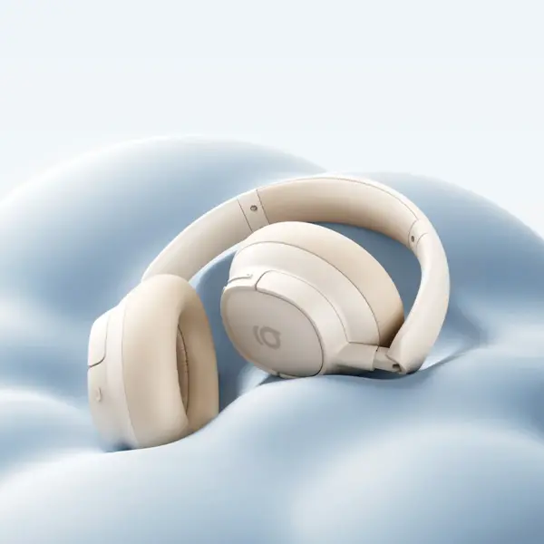 سماعة رأس لاسلكية بيسوس باص BH1 NC لايت مع عزل الضوضاء - أوف وايت (Baseus Bass BH1 NC Lite) image 2