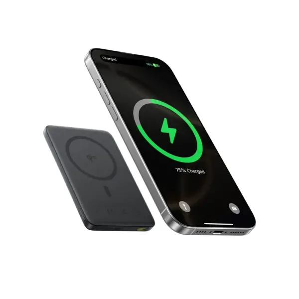 باور بنك بيسوس Qi2 مغناطيسي 10000mAh بقدرة 27W - أسود image 3