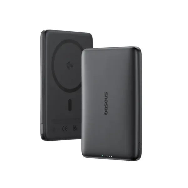 باور بنك بيسوس Qi2 مغناطيسي 10000mAh بقدرة 27W - أسود image 1