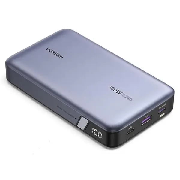 باور بنك يوجرين 20000 مللي أمبير 100 واط شحن سريع PB720 - رمادي image 2