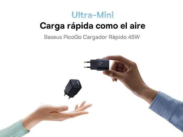 OS-Baseus PicoGo GaN Fast Charger 1C 45W EU Cosmic Black image 4