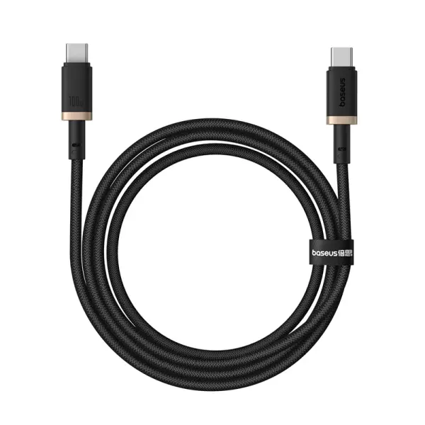 Baseus Dura Series Fast Charging Cable Type-C to Type-C 100W 1m Gold+Black image 0