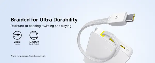 OS-Baseus EnerFill FC51 Bipow2 Pro Digital Display Power Bank  with Moon White image 8