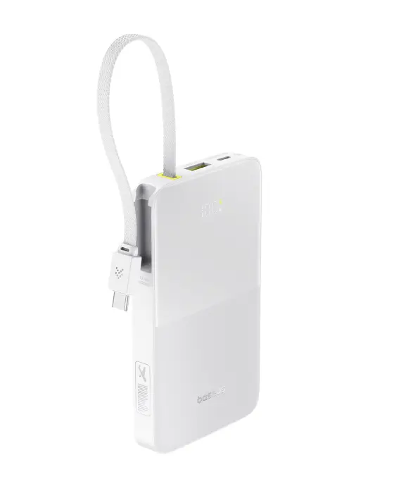 OS-Baseus EnerFill FC51 Bipow2 Pro Digital Display Power Bank  with Moon White image 1