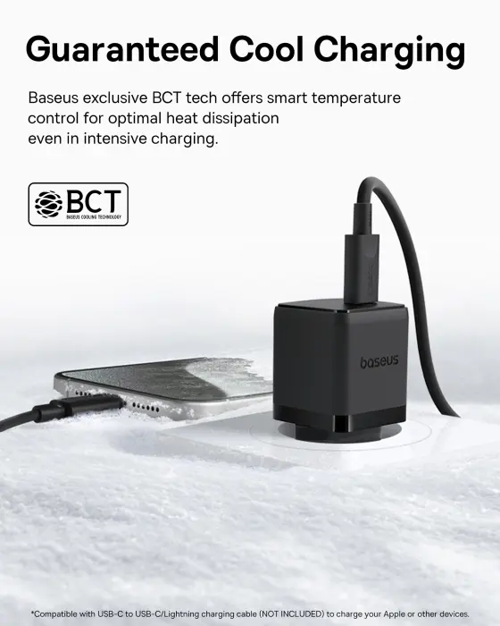 Baseus Palm Fast Charger 1C 20W EU Cluster Black image 2