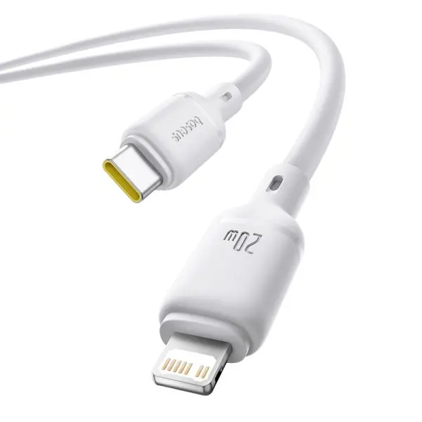 Baseus Silky Series Fast Charging Cable Type-C to iP 20W 1m Moon White image 0