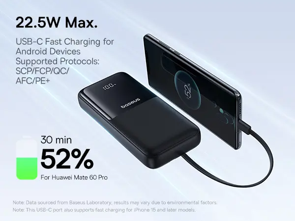 OS-Baseus Lipow Dual-Cable Power Bank  image 4