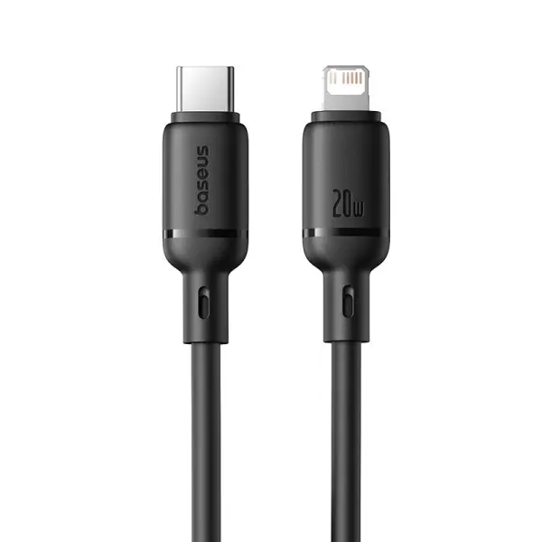 Baseus Silky Series Fast Charging Cable Type-C to iP 20W 1m Cluster Black image 1