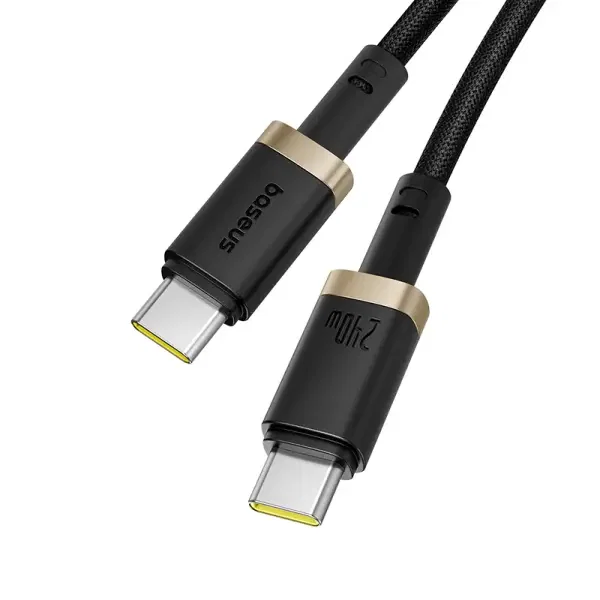 Baseus Dura Fast Charging Data Cable USB-C to USB-C 240W 1m Gold Black image 4