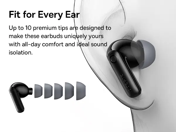 Bass BP1 Pro In-Ear TWS Earbuds Black image 14