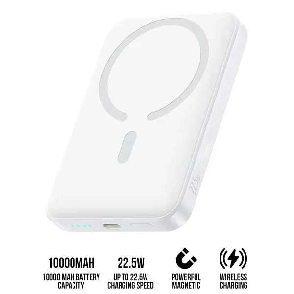 باور بنك بيسوس إينر فيل FM11 مغناطيسي 10000mAh بقدرة 22.5W - أبيض image 7