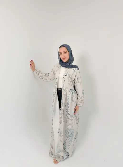 Printed linen dress image 7