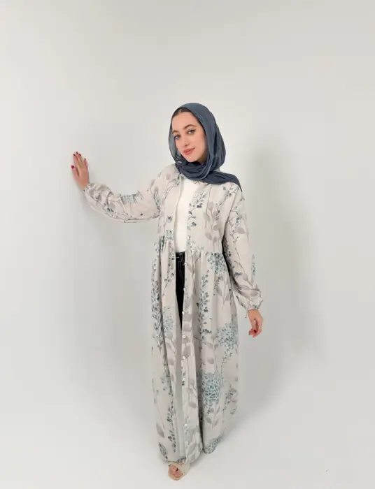 Printed linen dress image 5