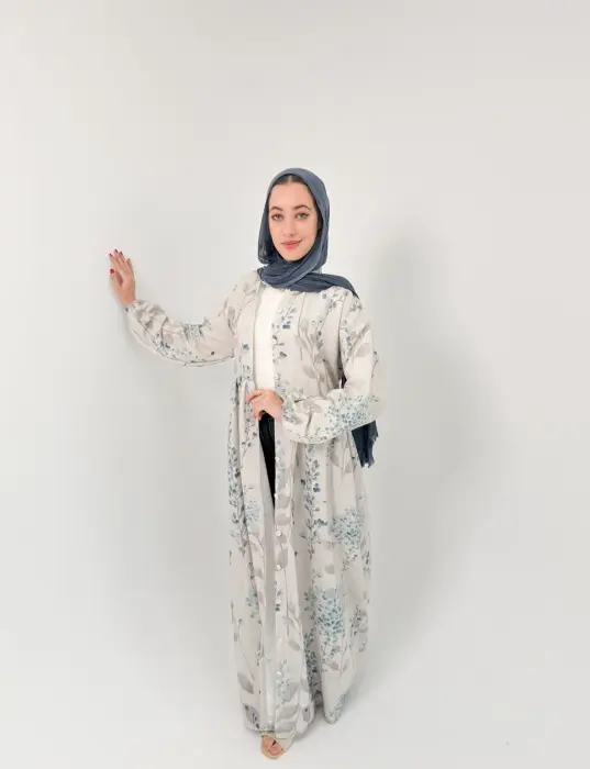 Printed linen dress image 6
