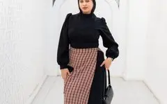 Suede Dress & Wool Skirt  image 9