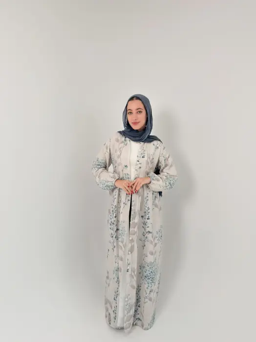 Printed linen dress image 4