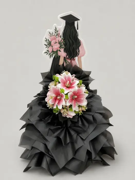  Pink Floral Graduate Bouquet image 0