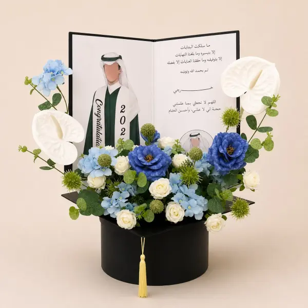 Luxury Men’s Graduation Flower Box image 0