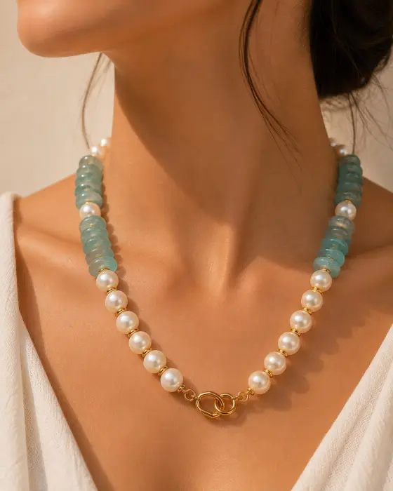 Azure Jade Necklace image 0