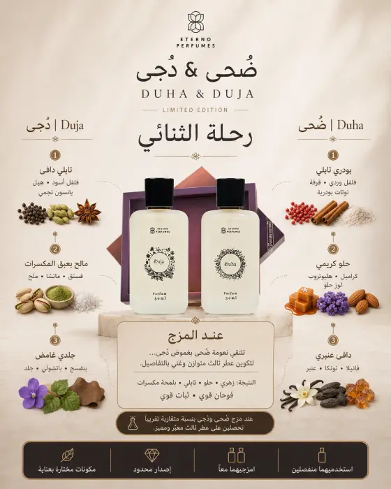 طقم عطور ضحى  و دجى image 0
