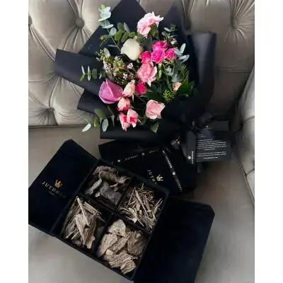 باقة مكس بلاك و مجموعة بخور فخمة image 1