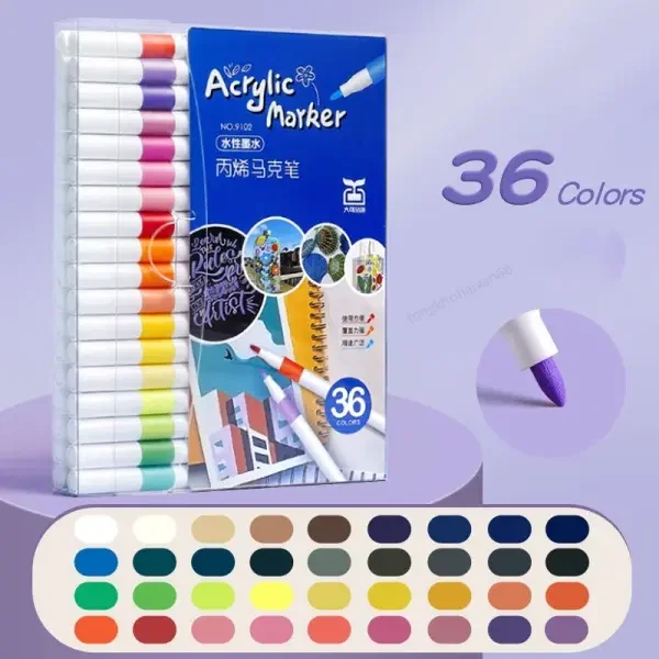أقلام أكريليك 36 لون image 2