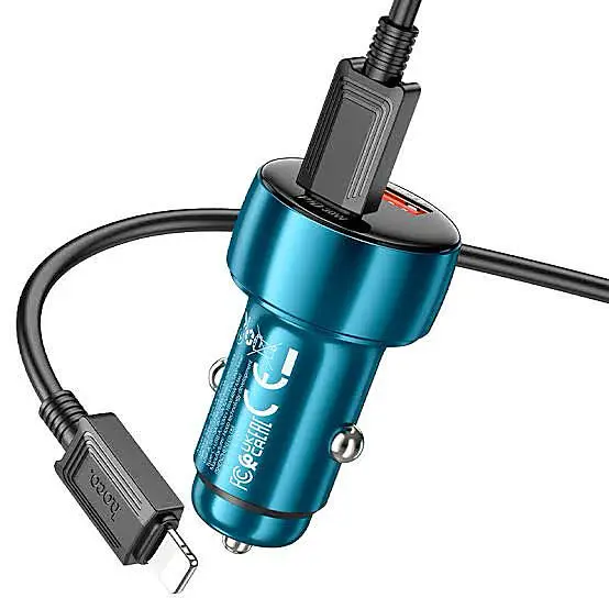 شاحن سيارة  بقوة 48 واط مع فتحتين type c و USB image 1